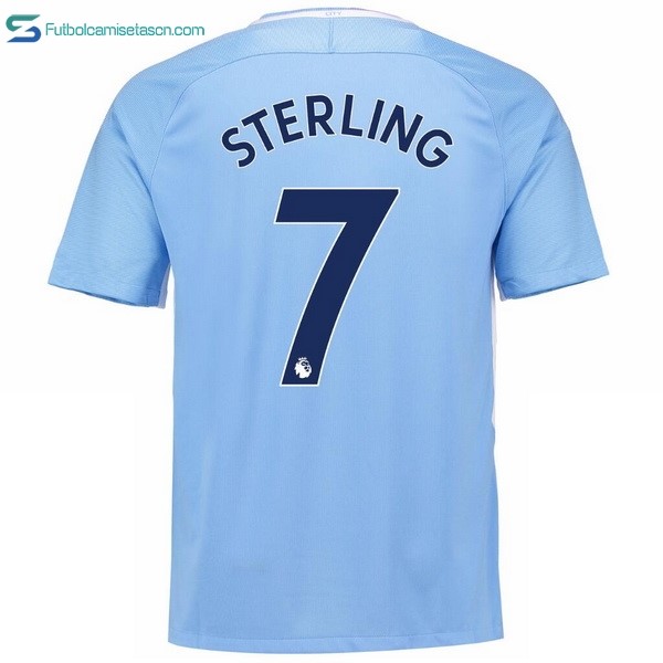 Camiseta Manchester City 1ª Sterling 2017/18